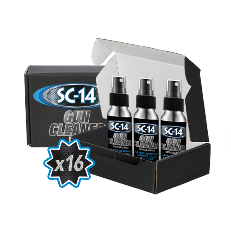 Dealer's SC-14® Gun Cleaner 2.5oz 3 PACK - CASE OF 16 (Retail Value $359.64)